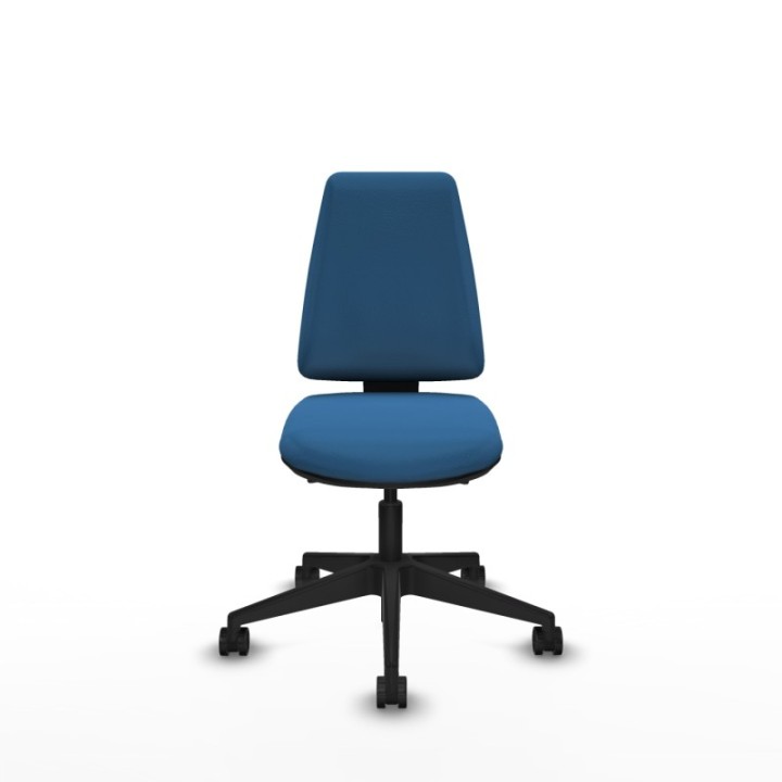 Elche AS similpiel azul claro base piramidal ruedas nailon 65mm