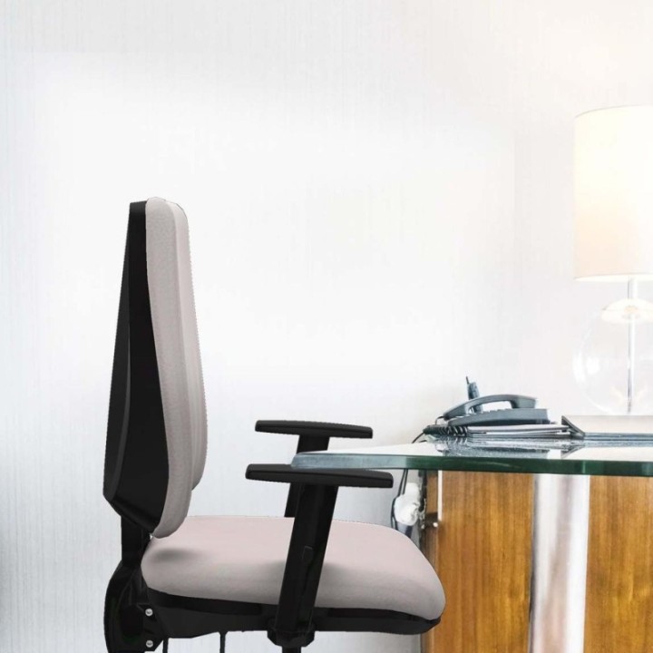 Elche AS similpiel naranja brazos 1D base piramidal ruedas engomadas 65mm