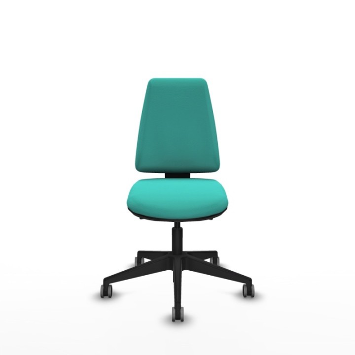 Elche AS similpiel turquesa base piramidal ruedas engomadas 65mm