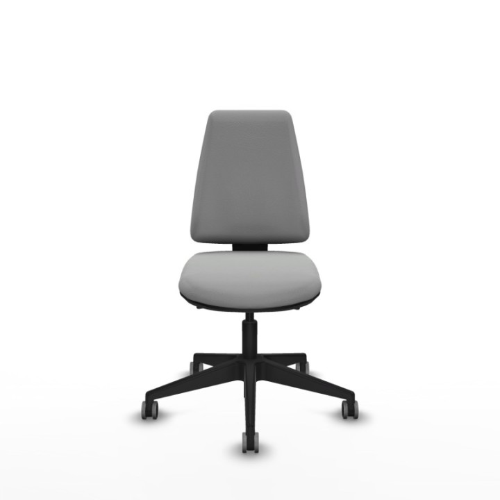 Elche AS similpiel gris claro base piramidal ruedas engomadas 65mm