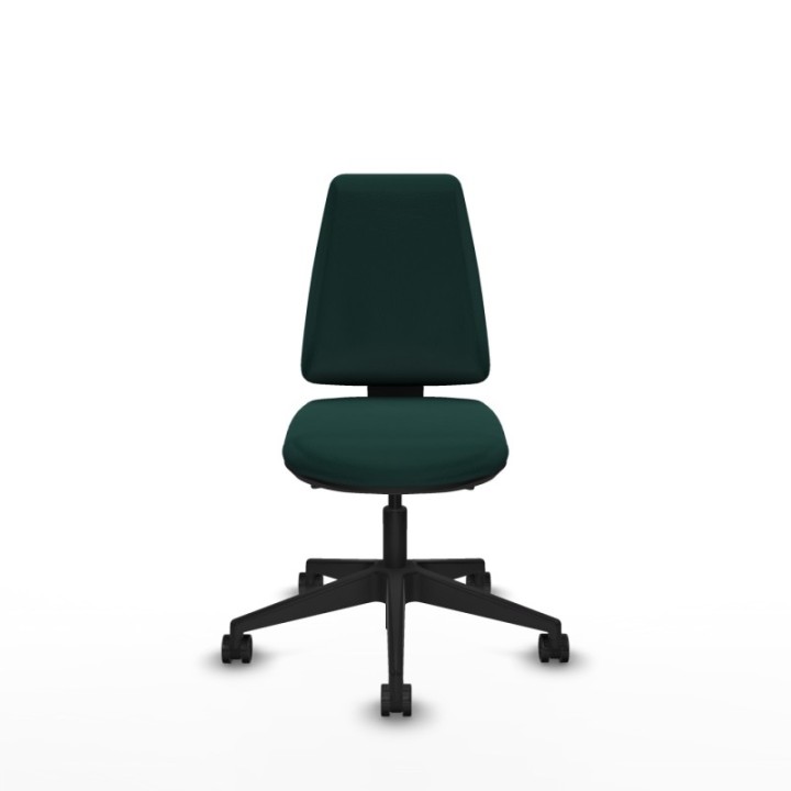 Elche AS similpiel verde botella base piramidal ruedas nailon 65mm