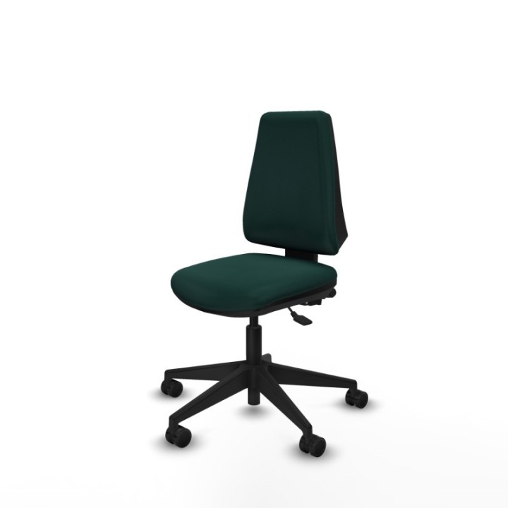 Elche AS similpiel verde botella base piramidal ruedas nailon 65mm