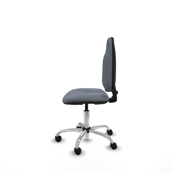 Algarra CP bali gris  base cromada ruedas nailon 50mm