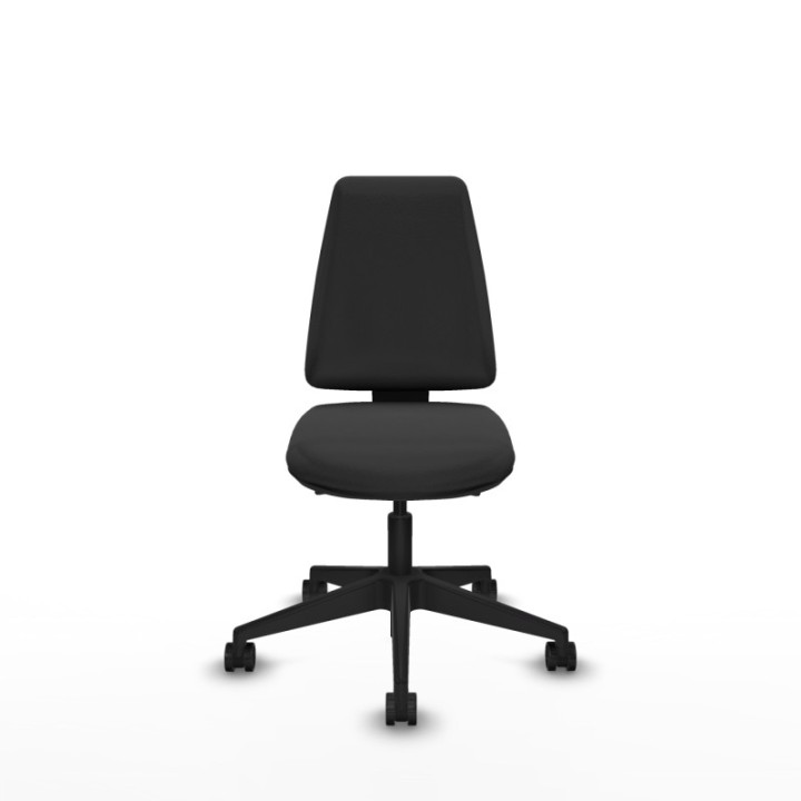 Elche AS similpiel gris oscuro base piramidal ruedas nailon 65mm