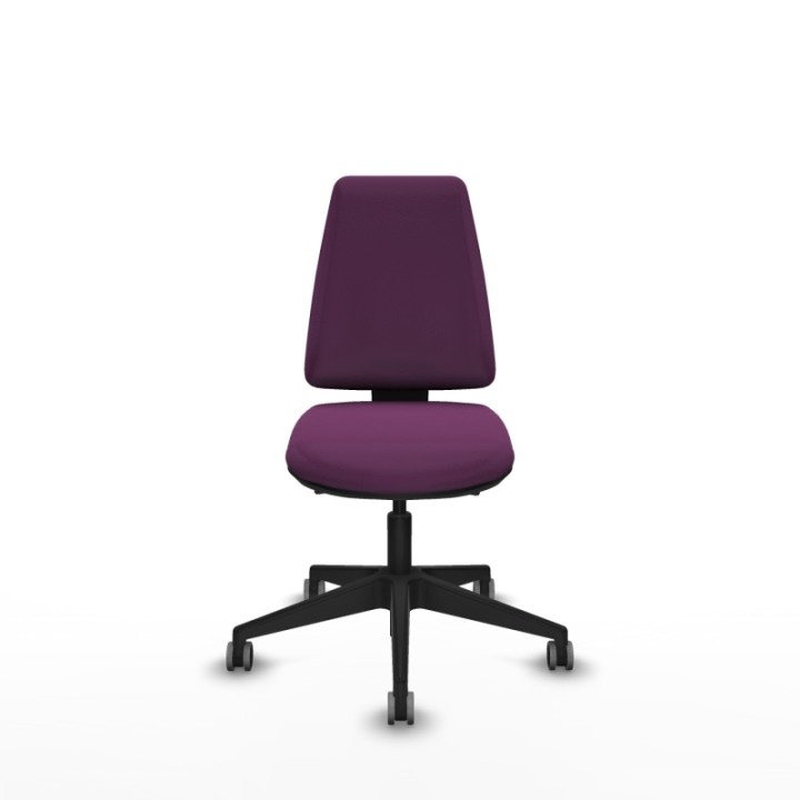 Elche AS similpiel morado base piramidal ruedas engomadas 65mm