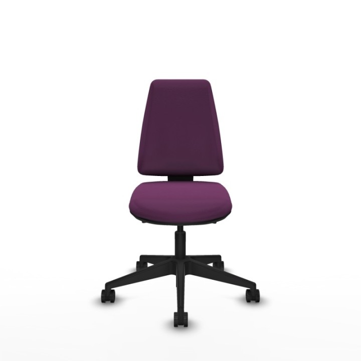 Elche AS similpiel morado base piramidal ruedas nailon 65mm