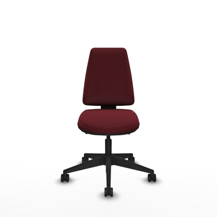 Elche AS similpiel granate base piramidal ruedas nailon 65mm