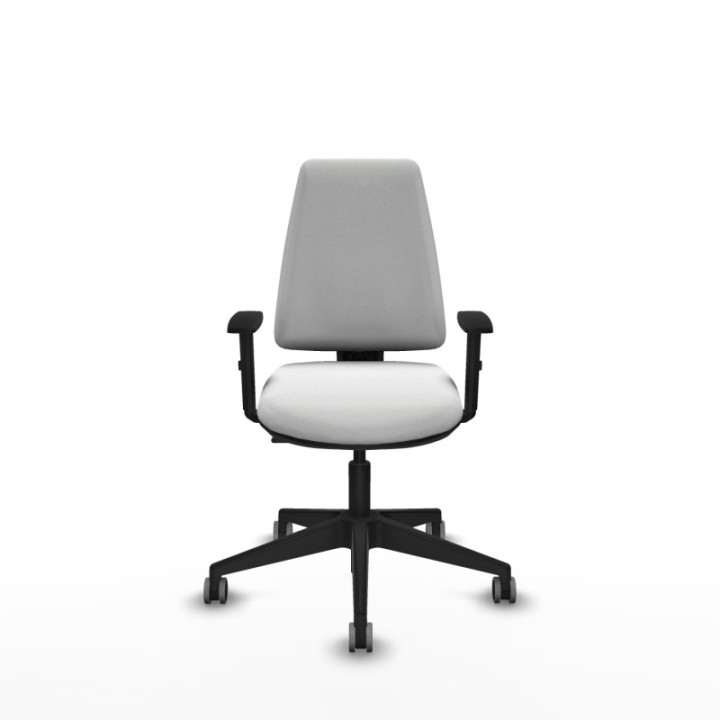 Elche CP bali blanco brazos 1D base piramidal ruedas engomadas 65mm