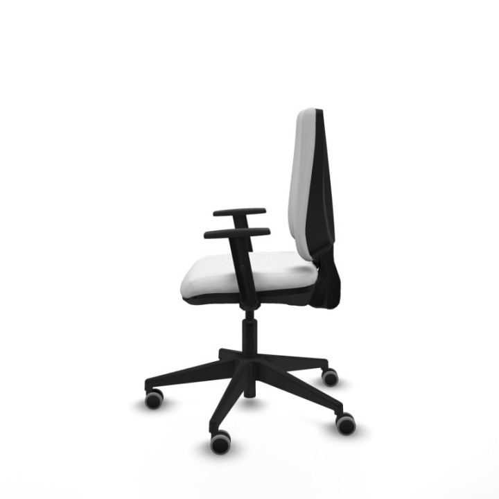 Elche CP bali blanco brazos 1D base piramidal ruedas engomadas 65mm