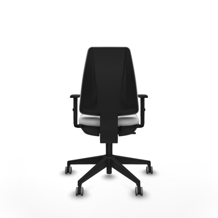 Elche CP bali blanco brazos 1D base piramidal ruedas engomadas 65mm