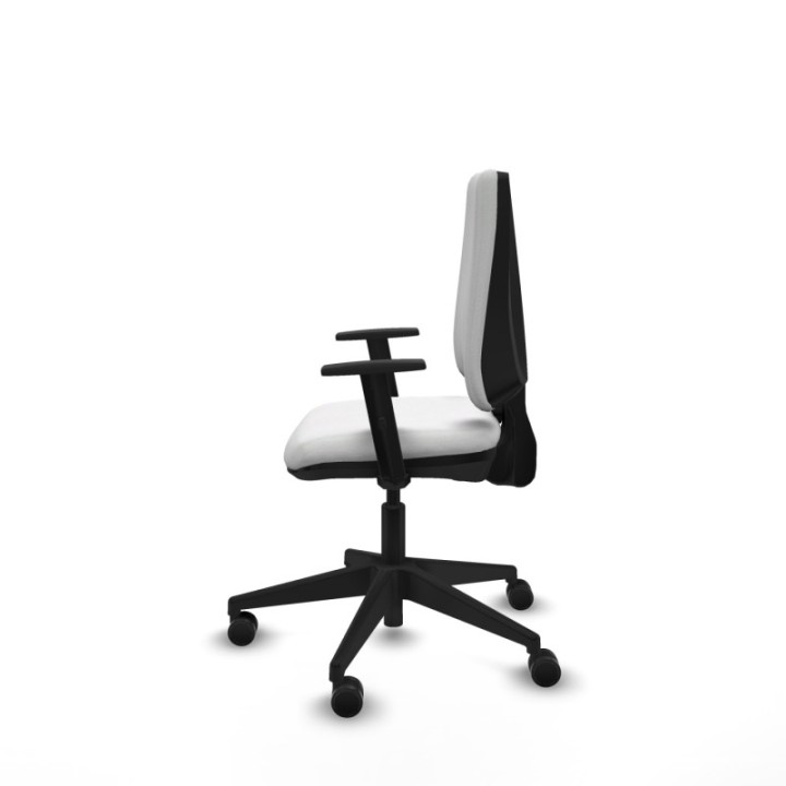 Elche CP bali blanco brazos 1D base piramidal ruedas nailon 65mm