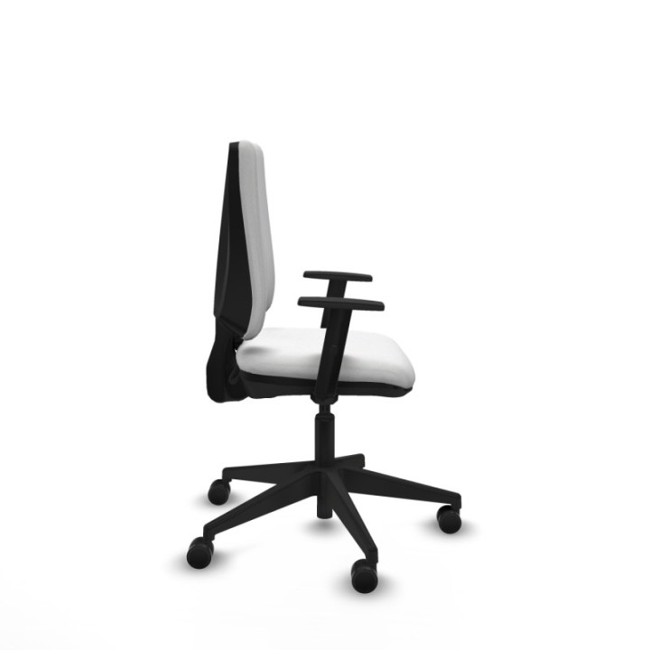 Elche CP bali blanco brazos 1D base piramidal ruedas nailon 65mm