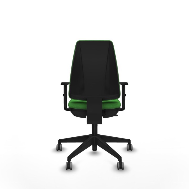 Elche CP bali verde brazos 1D base piramidal ruedas engomadas 65mm