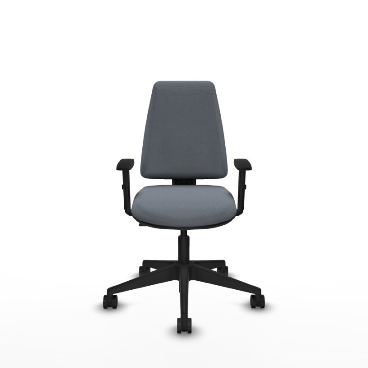 Elche CP bali gris brazos 1D base piramidal ruedas nailon 65mm