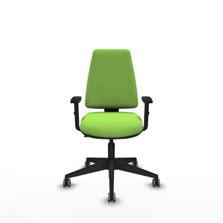 Elche CP bali pistacho brazos 1D base piramidal ruedas engomadas 65mm