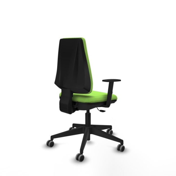 Elche CP bali pistacho brazos 1D base piramidal ruedas engomadas 65mm