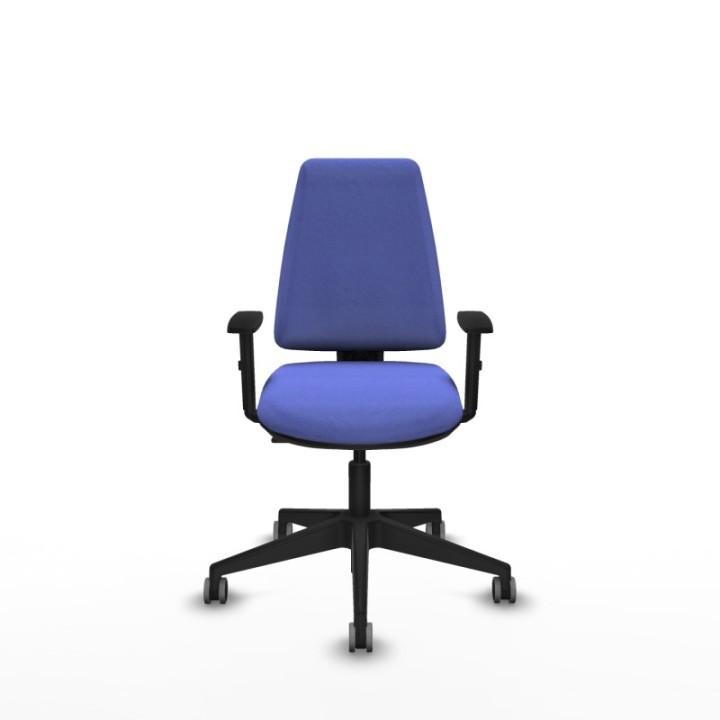 Elche CP bali azul claro brazos 1D base piramidal ruedas engomadas 65mm