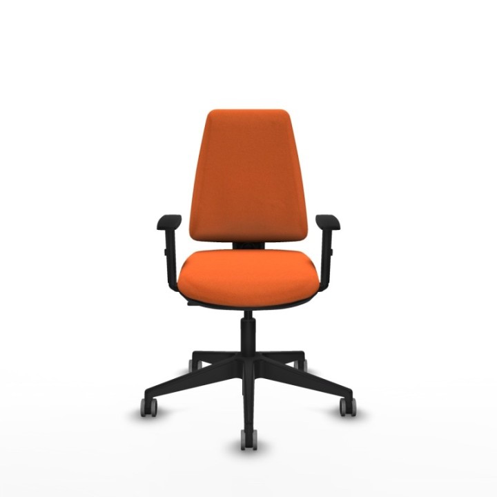 Elche CP bali naranja brazos 1D base piramidal ruedas engomadas 65mm