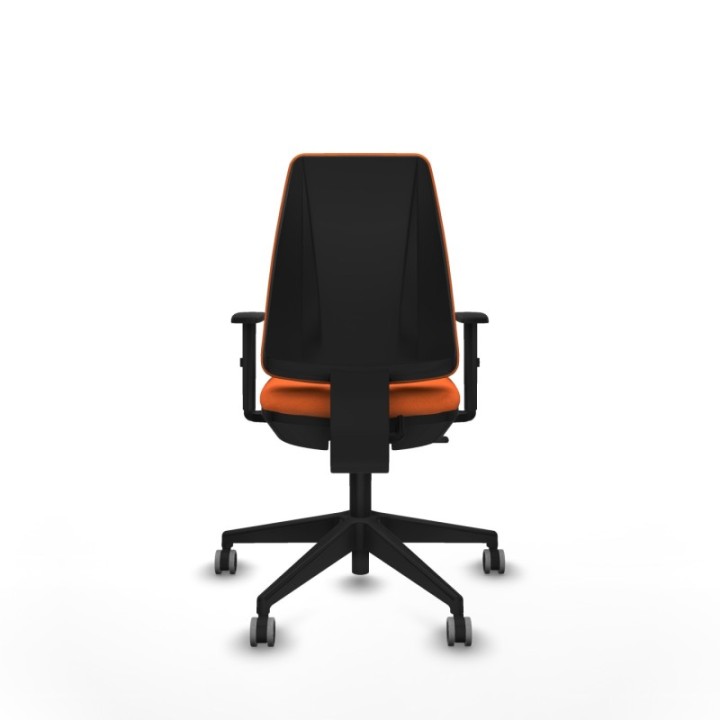 Elche CP bali naranja brazos 1D base piramidal ruedas engomadas 65mm