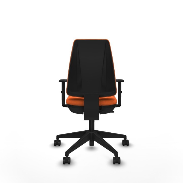 Elche CP bali naranja brazos 1D base piramidal ruedas nailon 65mm