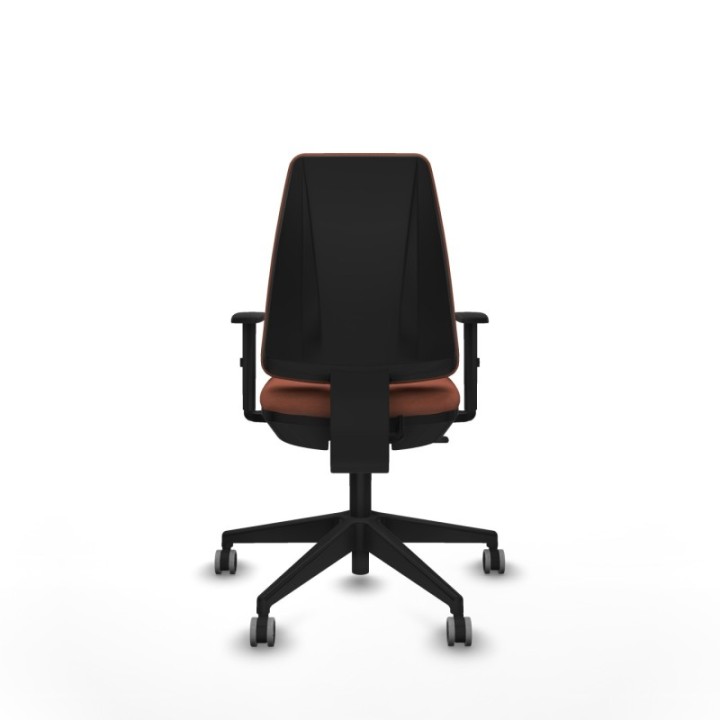 Elche CP bali marrón brazos 1D base piramidal ruedas engomadas 65mm