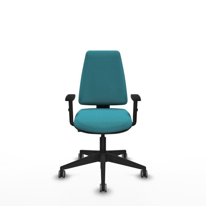 Elche CP bali turquesa brazos 1D base piramidal ruedas engomadas 65mm