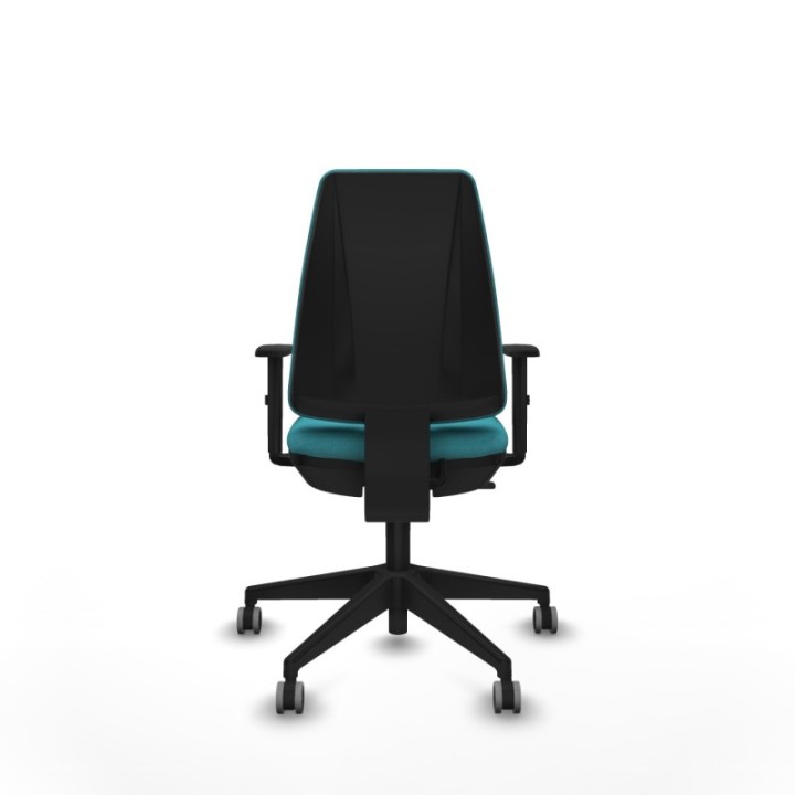 Elche CP bali turquesa brazos 1D base piramidal ruedas engomadas 65mm