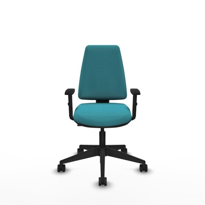 Elche CP bali turquesa brazos 1D base piramidal ruedas nailon 65mm