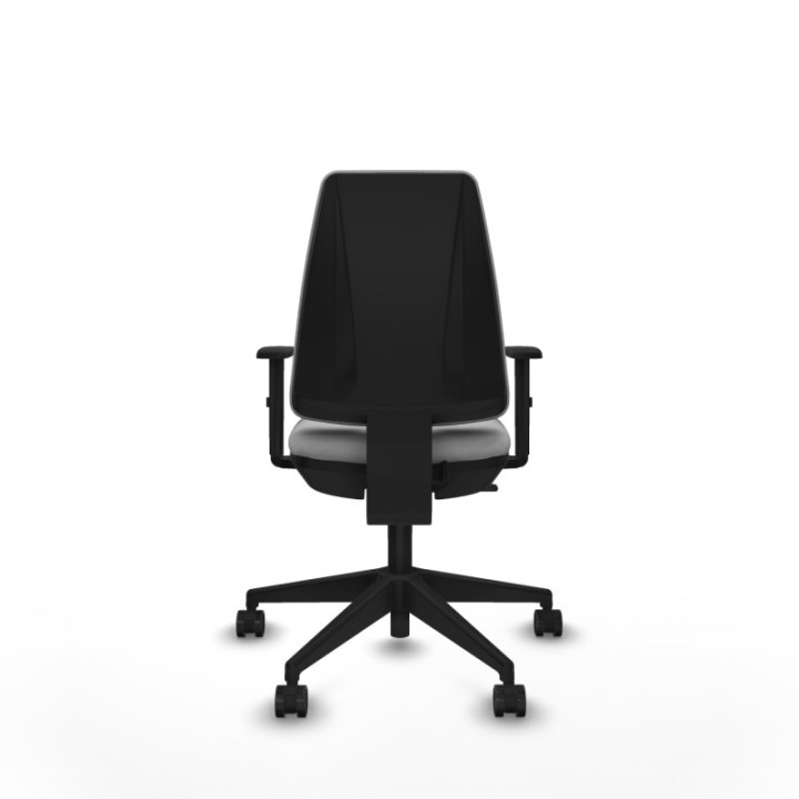 Elche CP bali gris claro brazos 1D base piramidal ruedas nailon 65mm