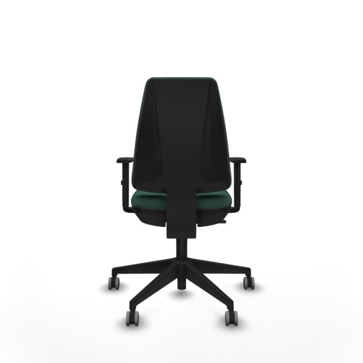 Elche CP bali verde botella brazos 1D base piramidal ruedas engomadas 65mm