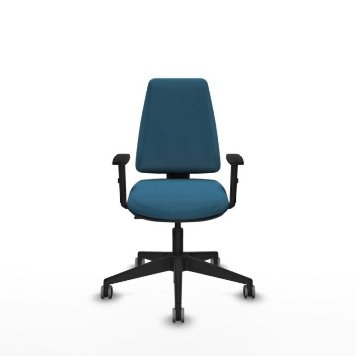 Elche CP bali verde petroleo brazos 1D base piramidal ruedas engomadas 65mm