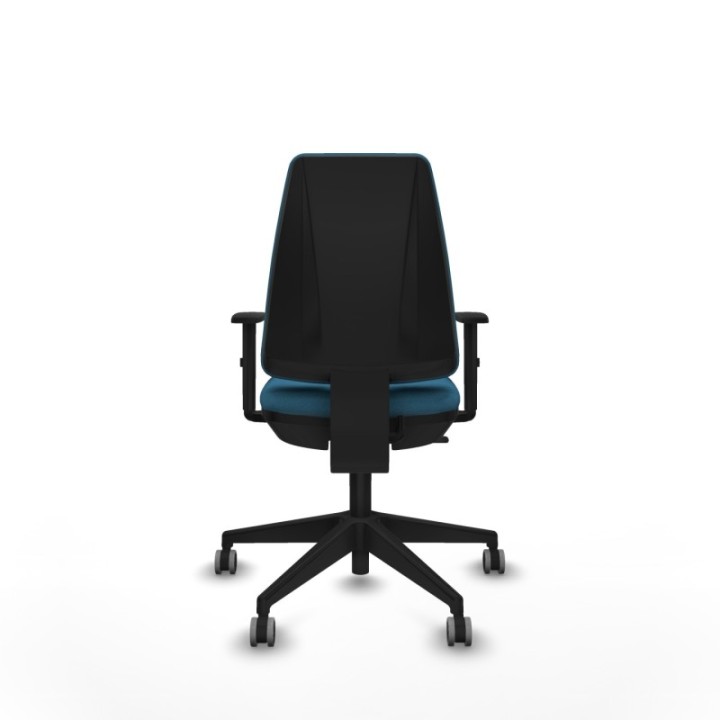 Elche CP bali verde petroleo brazos 1D base piramidal ruedas engomadas 65mm