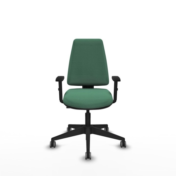 Elche CP bali verde esmeralda brazos 1D base piramidal ruedas engomadas 65mm