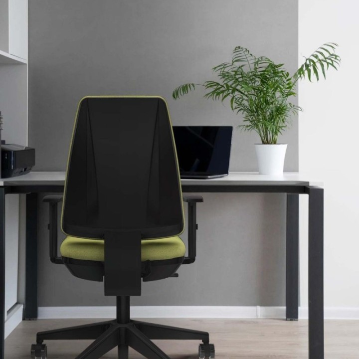 Elche CP bali verde esmeralda brazos 1D base piramidal ruedas nailon 65mm