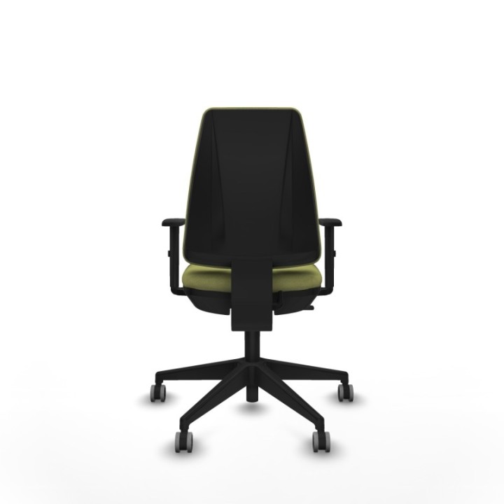 Elche CP bali verde oliva brazos 1D base piramidal ruedas engomadas 65mm