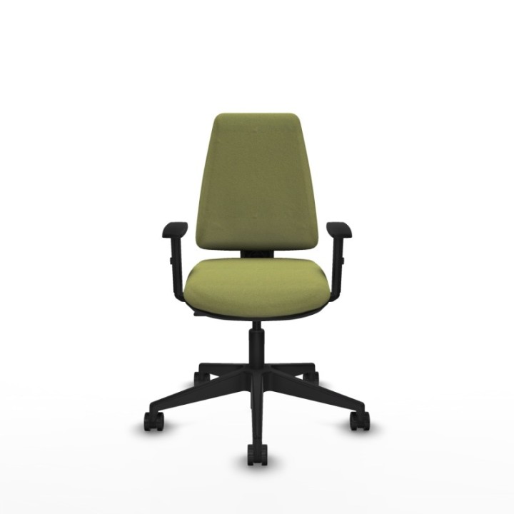 Elche CP bali verde oliva brazos 1D base piramidal ruedas nailon 65mm