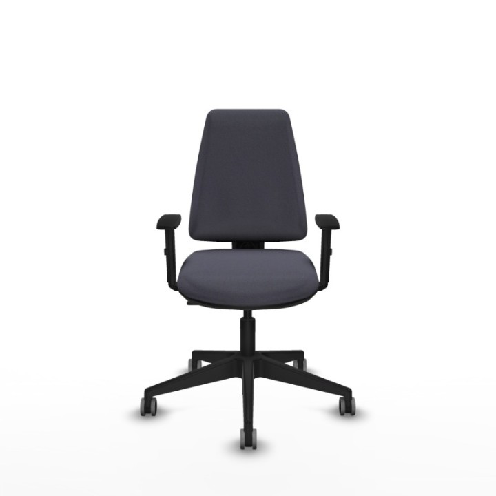 Elche CP bali gris oscuro brazos 1D base piramidal ruedas engomadas 65mm