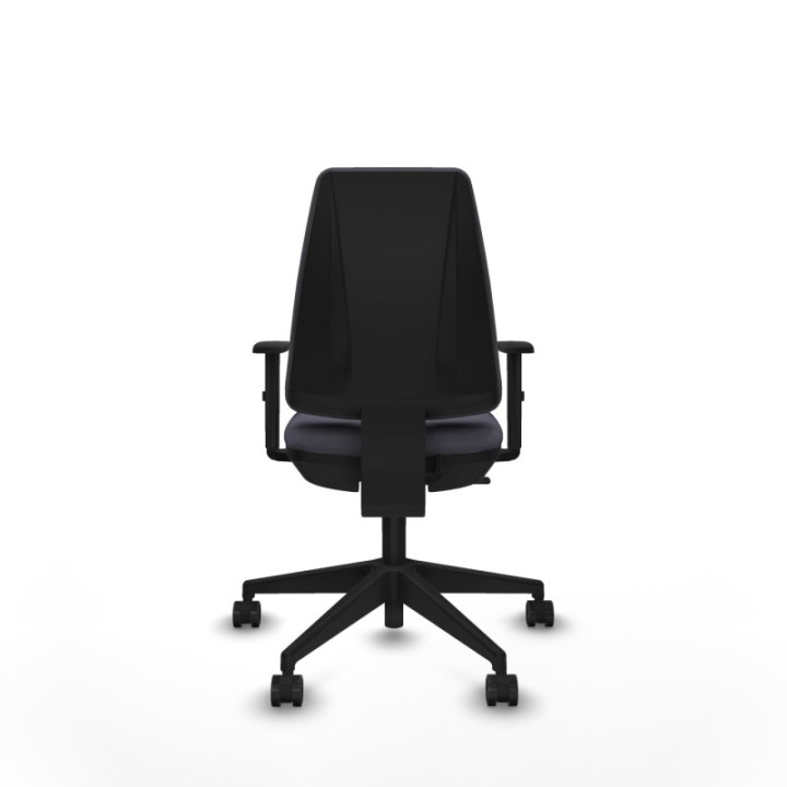 Elche CP bali gris oscuro brazos 1D base piramidal ruedas nailon 65mm