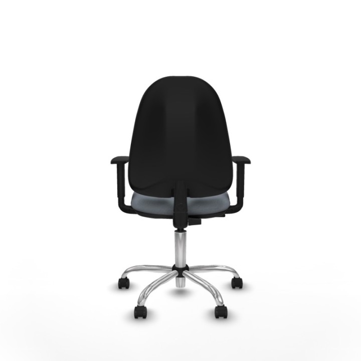 Algarra CP bali gris brazos 1D base cromada ruedas engomadas 50mm