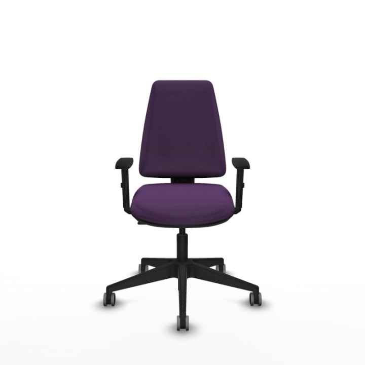 Elche CP bali morado brazos 1D base piramidal ruedas engomadas 65mm