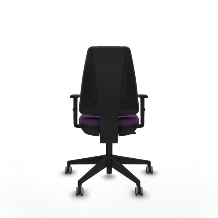 Elche CP bali morado brazos 1D base piramidal ruedas engomadas 65mm