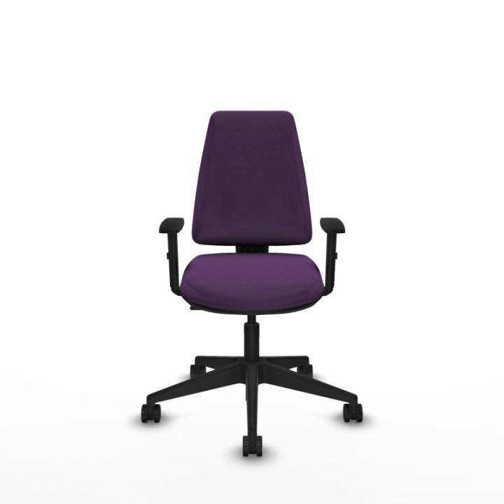 Elche CP bali morado brazos 1D base piramidal ruedas nailon 65mm