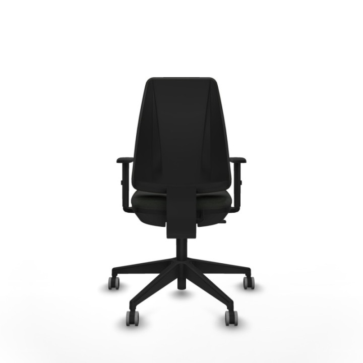 Elche CP bali negro brazos 1D base piramidal ruedas engomadas 65mm