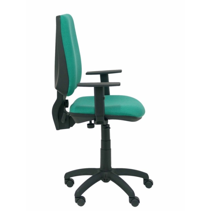 Silla Elche CP bali verde esmeralda brazos regulables