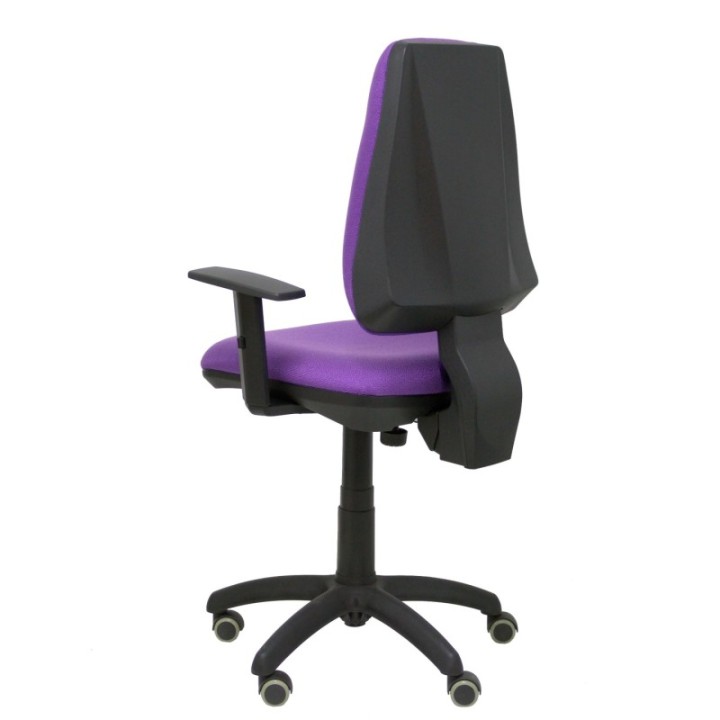 Silla Elche CP bali lila brazos regulables ruedas de parqué