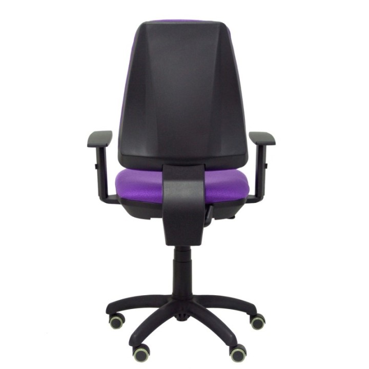 Silla Elche CP bali lila brazos regulables ruedas de parqué