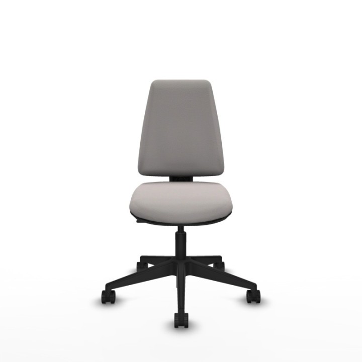 Elche CP similpiel blanco base piramidal ruedas nailon 65mm