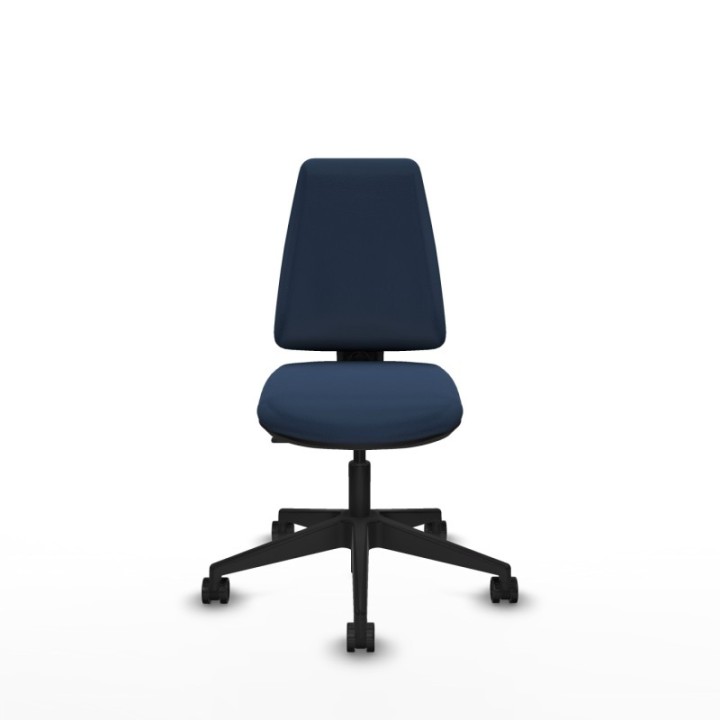 Elche CP similpiel azul marino base piramidal ruedas nailon 65mm