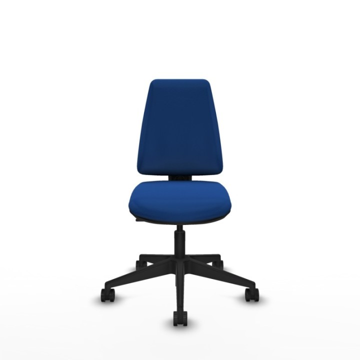 Elche CP similpiel azul base piramidal ruedas nailon 65mm