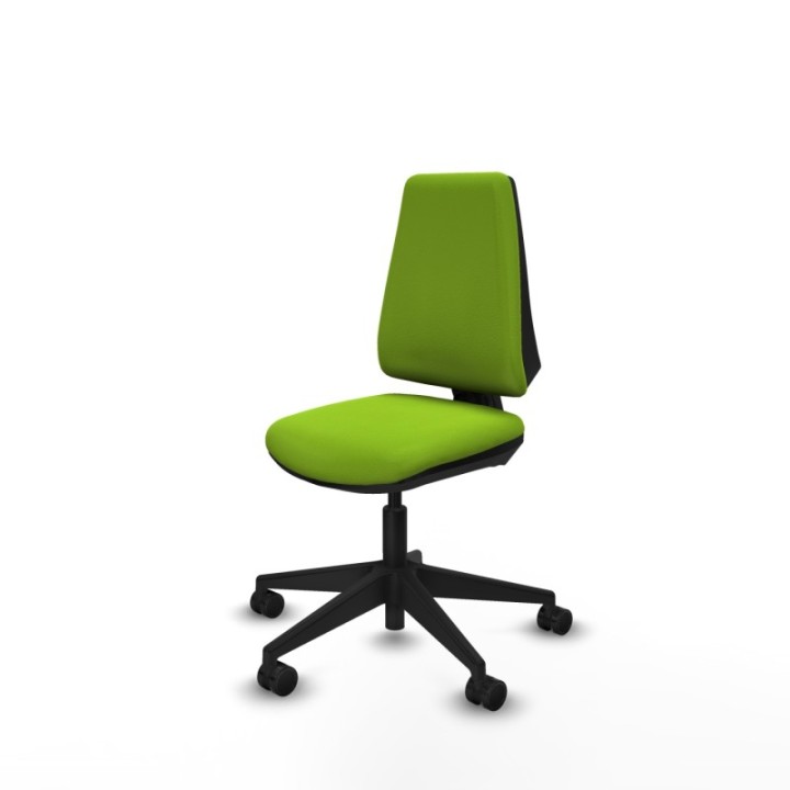 Elche CP similpiel pistacho base piramidal ruedas nailon 65mm